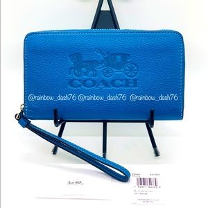 Jes Coach Large Phone Wallet with horse & carriage